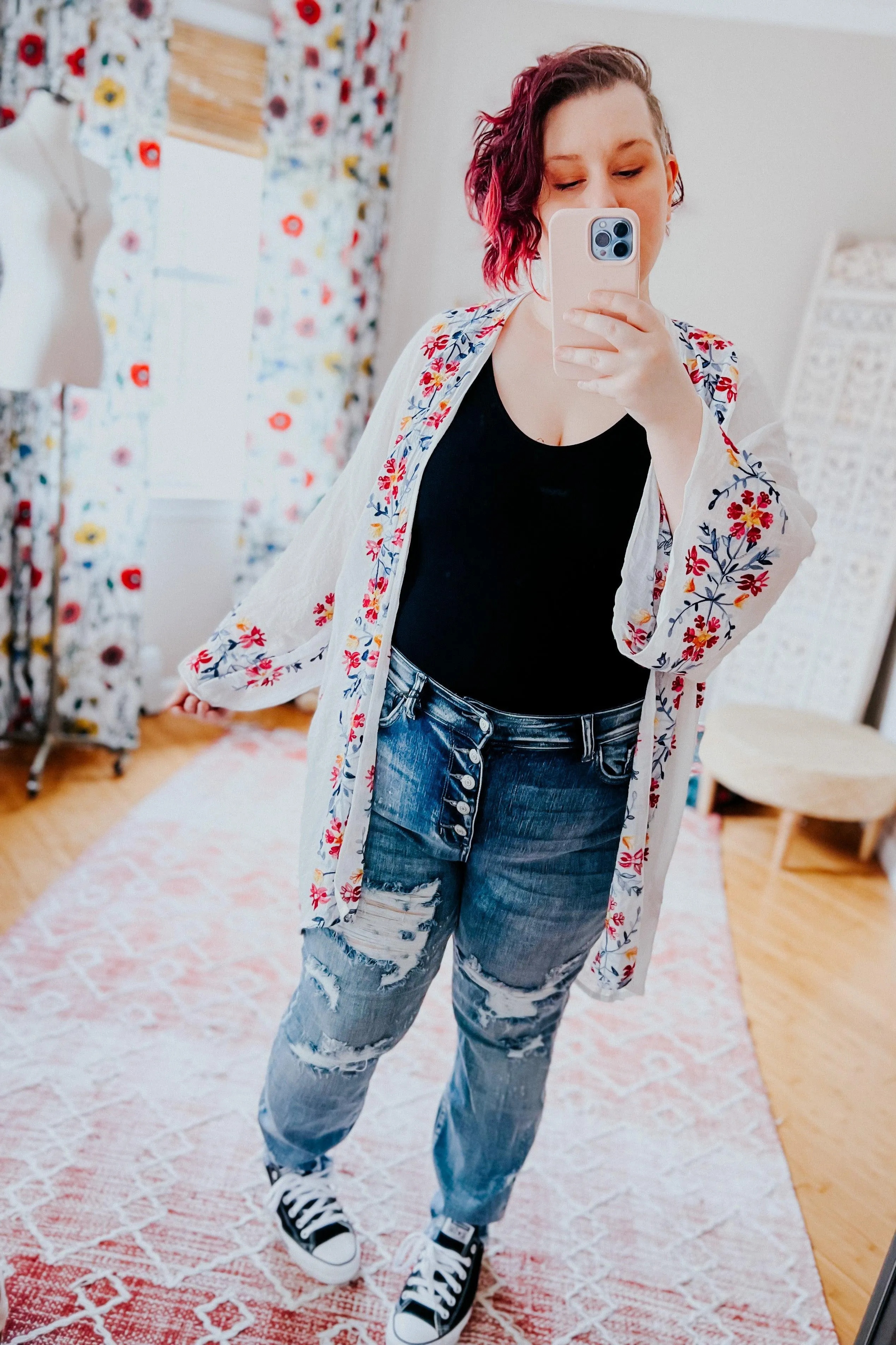 The Sweet Life Embroidered Duster • Ivory