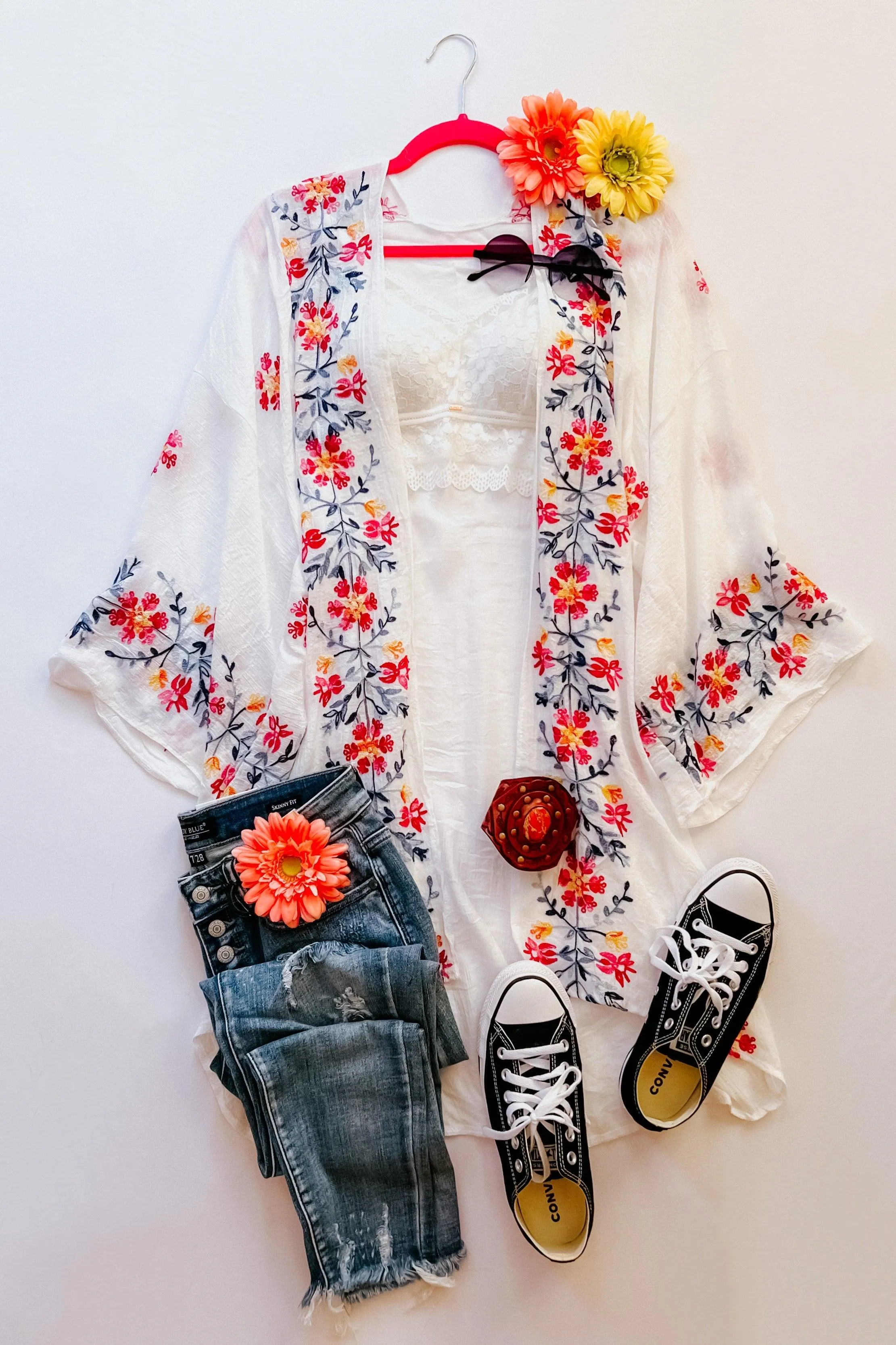 The Sweet Life Embroidered Duster • Ivory