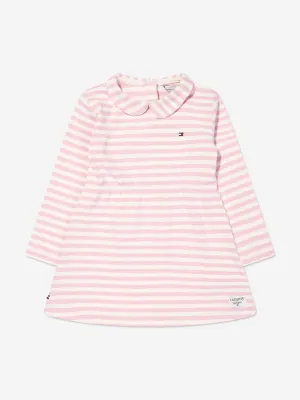 Tommy Hilfiger Baby Girls Striped Long Sleeve Dress