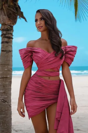 Unique Short Mermaid Off The Shoulder Prom Dress