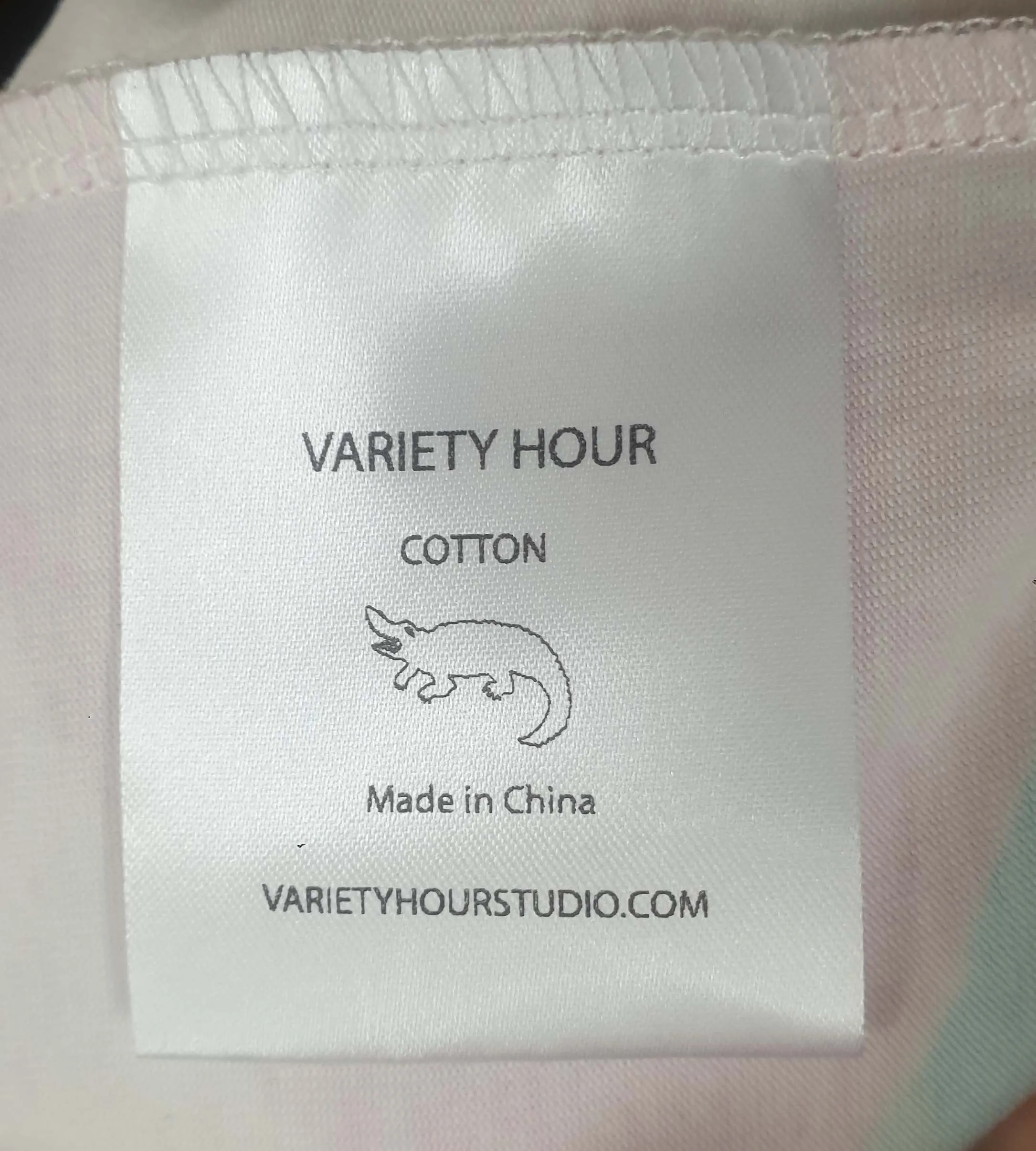 Variety Hour colourful print tee shirt dress size M