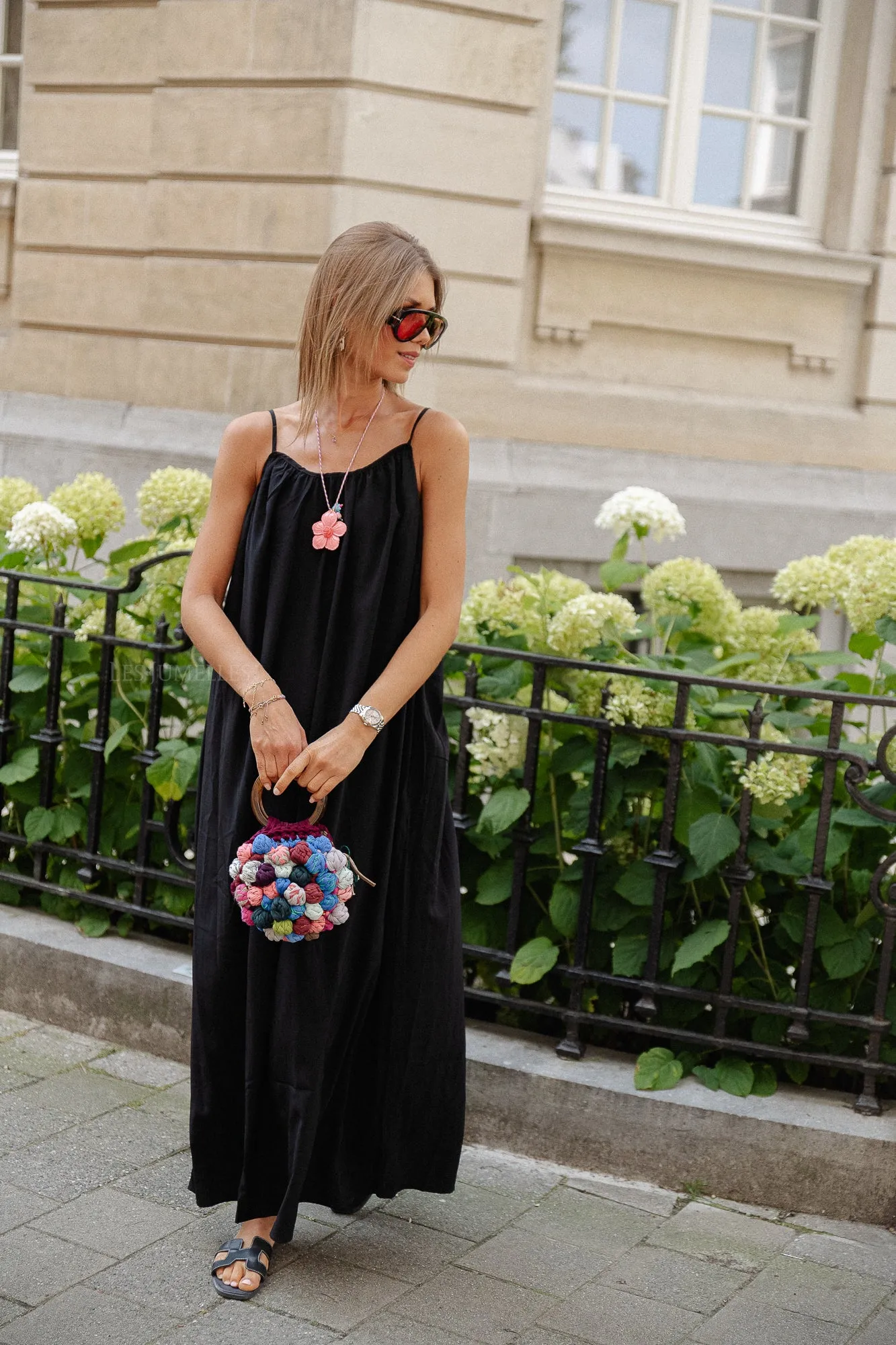 VIKanna strap long dress black