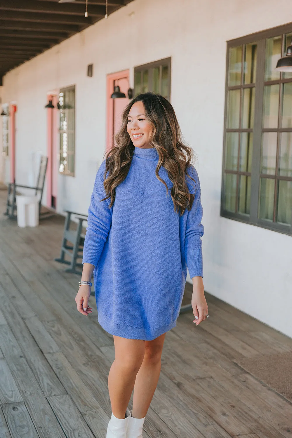 Wannabe Sweater Dress - Marine