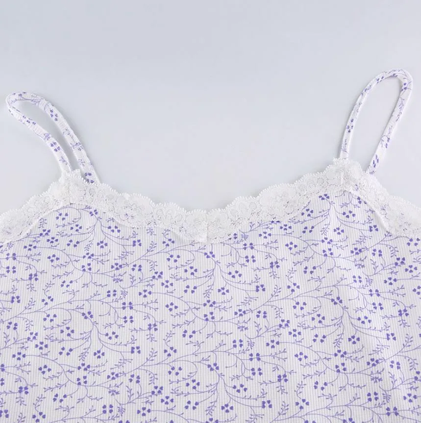 Women's Sexy Floral Backless Mini Dress